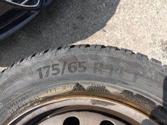 175/65 R14 celoroční Continental 6-7mm + disk Peugeot 206 - 10
