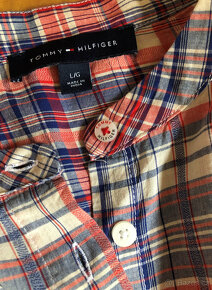 Nové bavlněné kostkované šaty bez rukávů Tommy Hilfiger L - 10