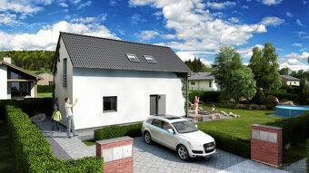 Rovinatý stavební pozemek 1023 m2 na okraji obce Bouzov - 10