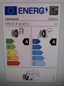 4ks NOVE letni 195/55/16 continental - 10