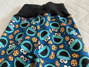 Nové-handmade zimní soft kalhoty-92 (d.66cm) - 10