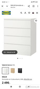 Prodám komodu IKEA se 4 zásuvkami - 10
