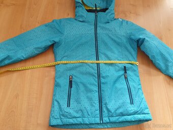 Lyžařská zimní bunda CMP v.164 Top stav tyrkysově modrá - 10