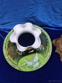 Petrolejová lampa zelená - 10