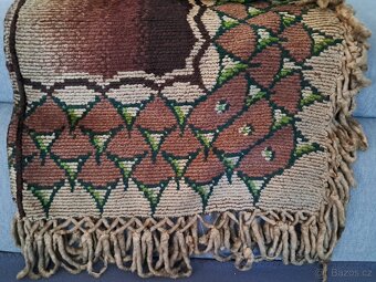 Starožitné žinilkové šály, šátky - 10