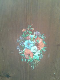 Starožitná Selská Malovaná skříň se sloupky Retro - 10