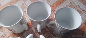 Hrnky starožitné rokoko Dubí Czechoslovakia - 10