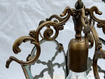 Velká mosazná zdobená lucerna lustr top kus - 10