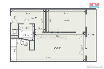Prodej bytu 2+1, 46 m², Teplice, ul. Alejní - 10
