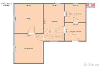 Pronájem bytu 2+1, 51 m², Staňkov, Krchleby ul. 1. máje - 10