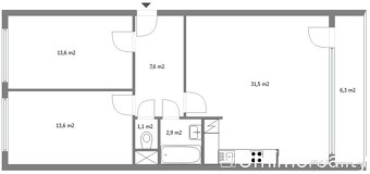 Pronájem byty 3+kk, 74 m2 - Praha - Stodůlky, ev.č. Bast - 10