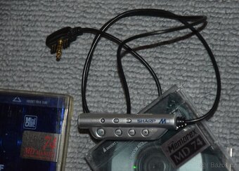 Minidisc SHARP MD-SR70, media,manual, příslušenství - 10