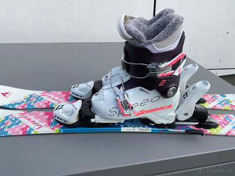 Dětské lyže 80 + lyžáky 17,5 - 10