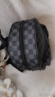 Černo-šedý stylový mini batůžek - 10