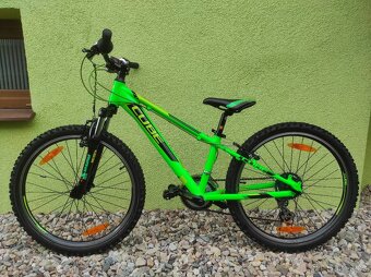 Značkové dětské horské kolo CUBE 24" (LIMETKA) - 10