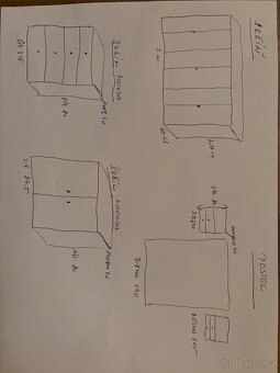 Sestava ložnice dřevo - 10