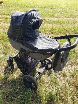 Prodám krásný kočárek Junama dvojkombinace - 10