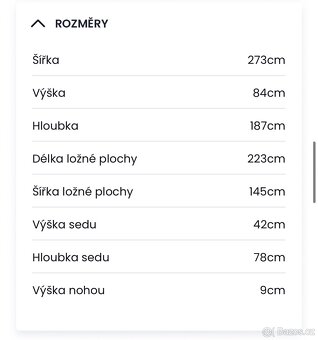 Sedací souprava rozkládací - šedá, levý roh - 10