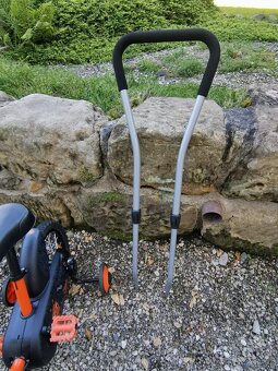 Dětské kolo BTWIN 14 + přídavná kolečka+ vodici tyč+ košík - 10