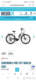 Nové el kolo Centurion E-Fire City R850.28 BOSCH 2022/3 - 10