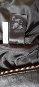 Koženková černá bunda zn."H&M" vel."128" - 10
