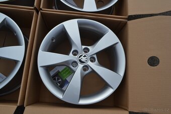 Sada NOVÝCH orig.alu disků R16 Š.Rapid,Fabia, Seat Toledo - 10