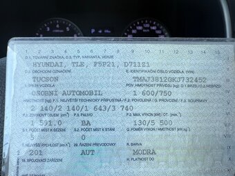 Hyundai Tucson 1,6 TGDi 130 kw automat ČR - 10