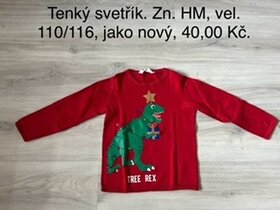 Zimní bundy, mikiny, trička, bunda, kalhoty - kluk 110/116 - 10