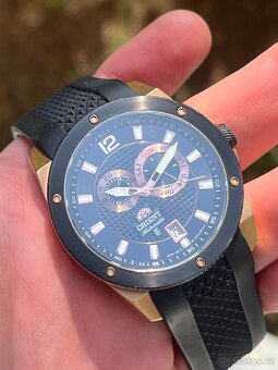 Hodinky Orient / cerno-zlate – sportovní automatické hodinky - 10