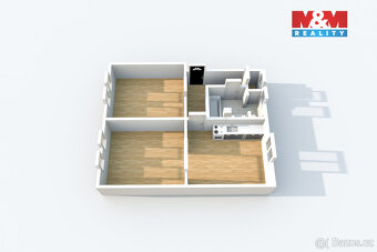 Pronájem bytu 2+1, 48 m², Ústí nad Labem, ul. Železná - 10