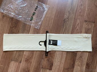 Nová dámská zimní šála ALPINE PRO - krémová, akryl - 10