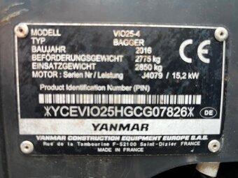 🟥Pásový minibagr Yanmar VIO 25-4🟥 - 10