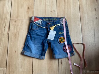 NOVÉ- dám šortky s korálky-Desigual- 24 ( XS/ 34) - 10