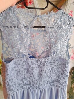 Nádherné dlouhé společenské šaty 40/42 - 10