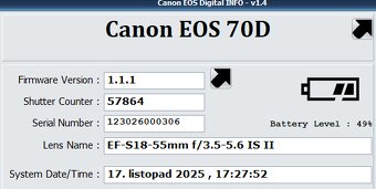 Canon EOS 70D + objektivy, stativ a veškeré příslušenství - 10