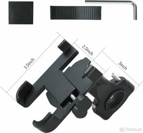 Kovový držák na mobil iPhone 6cm až 10cm na kolo - 10