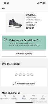 Dětské zimní turistické nepromokavé kožené boty velikost 39 - 10