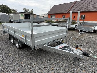 Přívěsný vozík 354x185cm,hydraulicky sklopný 3-strany,3500kg - 10