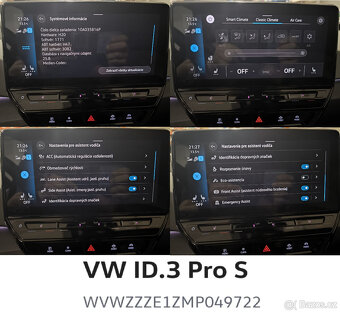 VW ID.3 Pro S 150kw, 77 kWh baterie, TČ, LED MATRIX, kamera - 10