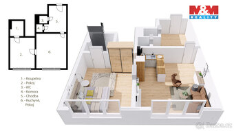 Prodej bytu 2+kk, 57 m², Praha, ul. U libeňského pivovaru - 10
