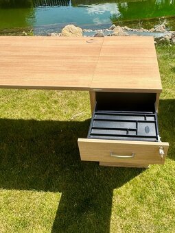 kancelářský nábytek HOBIS – řada Gate, dekor světlý dub - 10