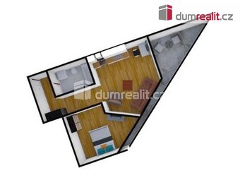 Prostorný byt 2+kk/T/GS/S, 44 m2 + 11 m2 terasa, 2.p (3NP), - 10