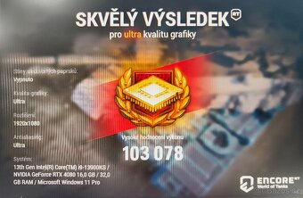 Herní monstrum i9 13900KS, 32GB DDR5, RTX4080 16GB - záruka - 10
