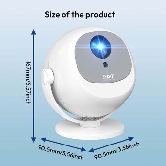 Projektor XGODY Gimbal A2 (čeština) - 10