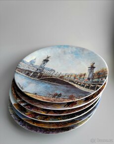 Porcelánový sběratelský talíře Limoges Francie 6 kus - 10