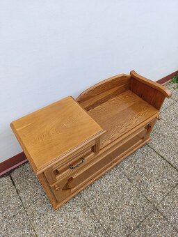 Rustikální botník, lavice, nábytek z masívu - 10