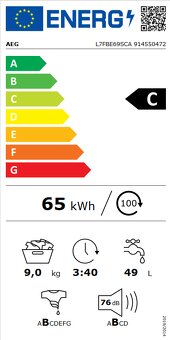 AEG 9kg 1600ot. Autodose, ProSteam, Wi-fi, 5let stará - 10