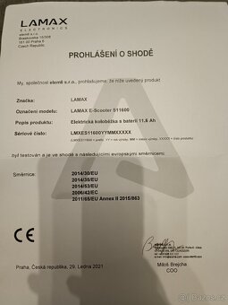 Elektro koloběžka LAMAX E-Scooter S11600 - 10