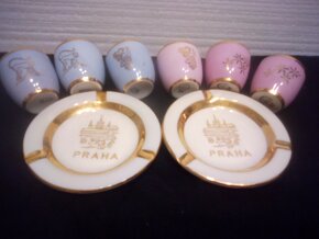 POHÁRKY NA LIKÉR - POPELNÍKY+DŽBANEK +KORBEL - - 10