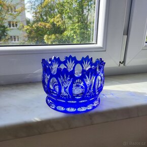 modrá váza a miska ceasar crystal - 10